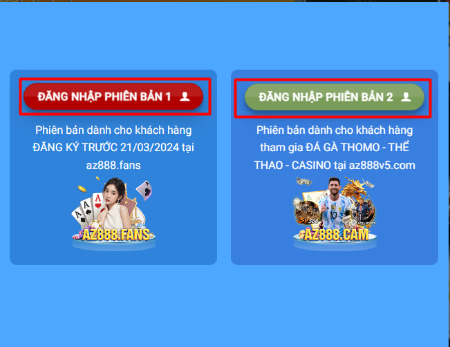 Chọn một trong 2 phiên bản