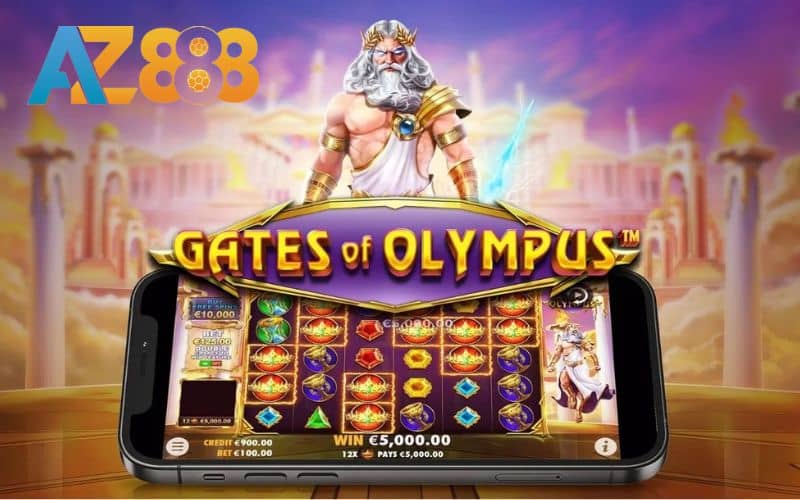  Gates Of Olympus là game slot online lấy cảm hứng từ thần thần Zeus với 6 × 5 có 20 dòng trả thưởng 